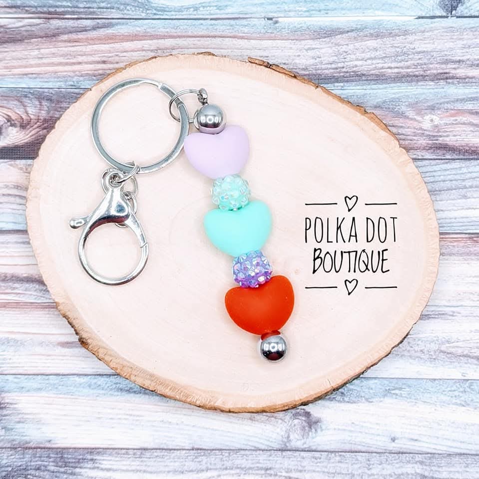 Heart Silicone Keychain