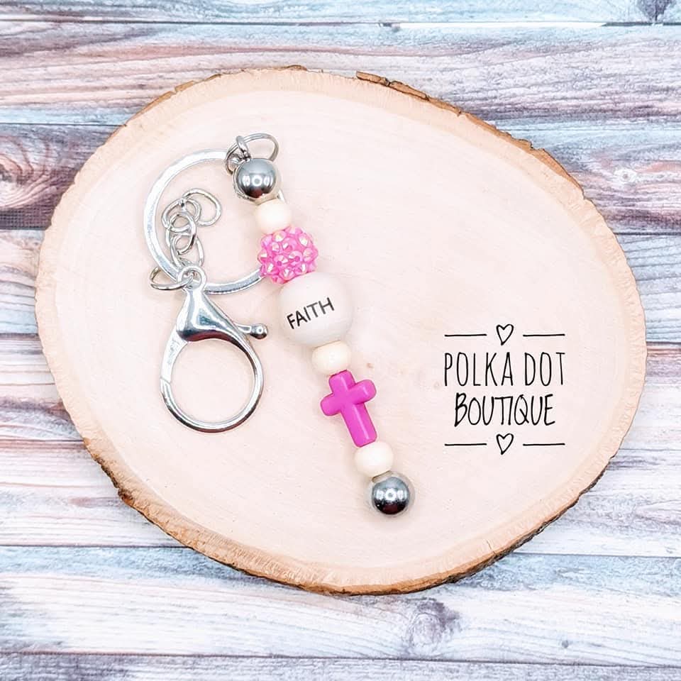 Faith Silicone Keychain