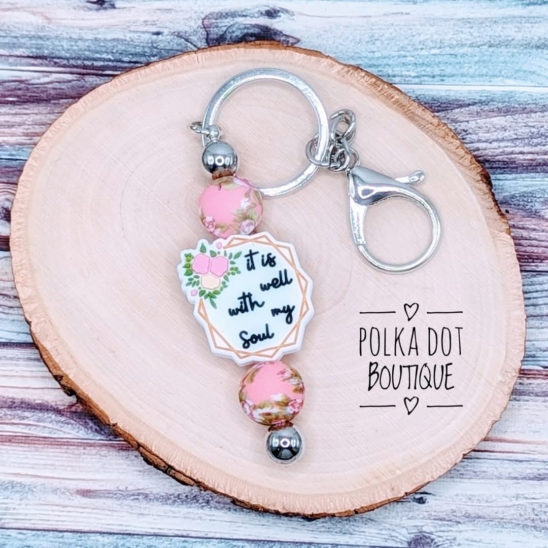 It is well with my soul Silicone Keychain
