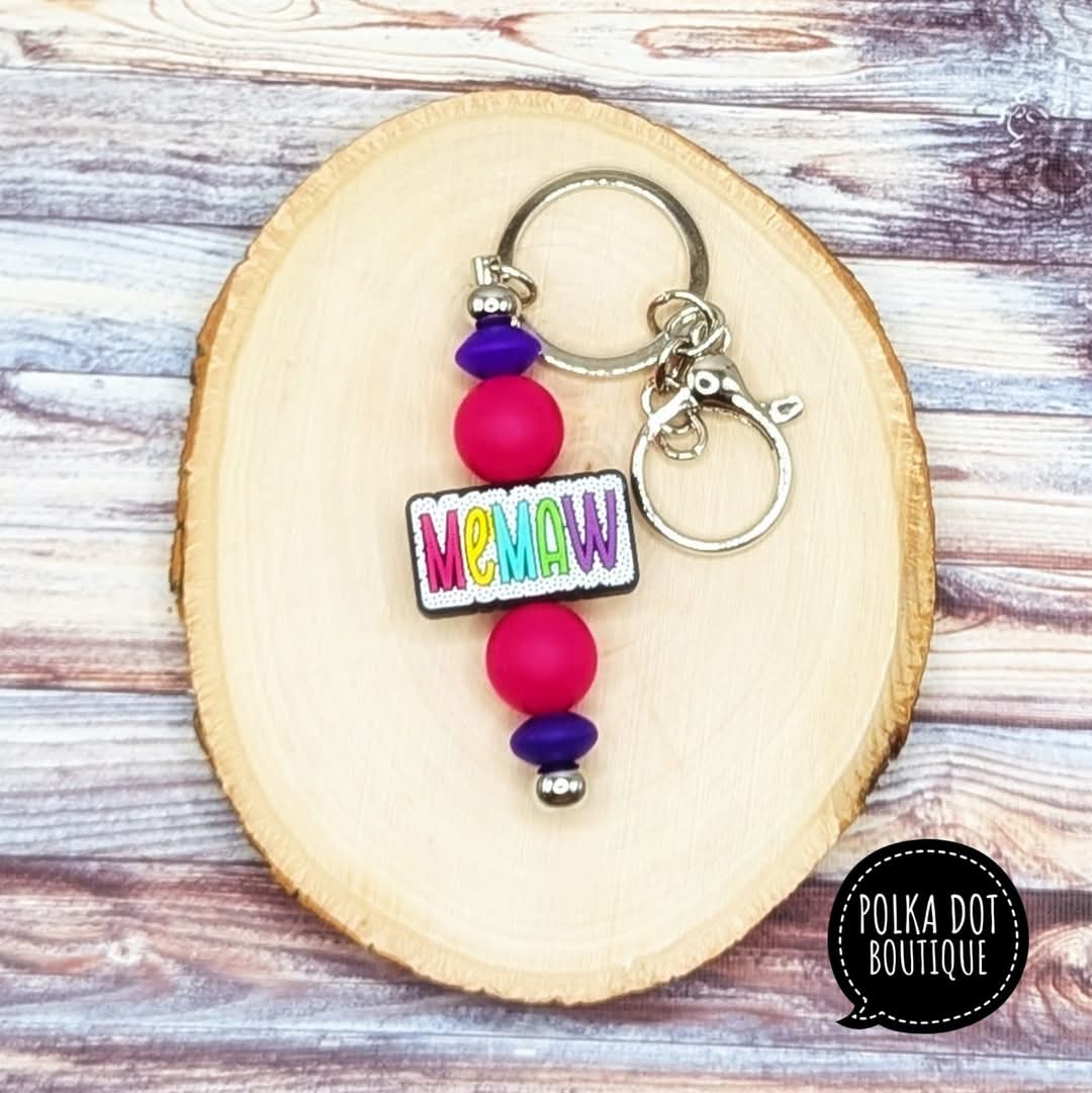 Memaw Silicone Keychain
