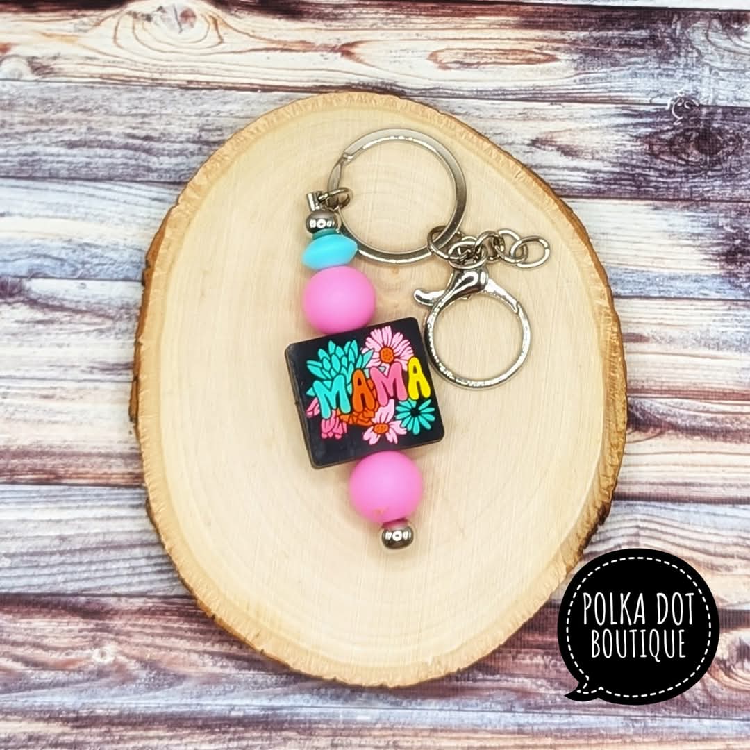 Mama Silicone Keychain