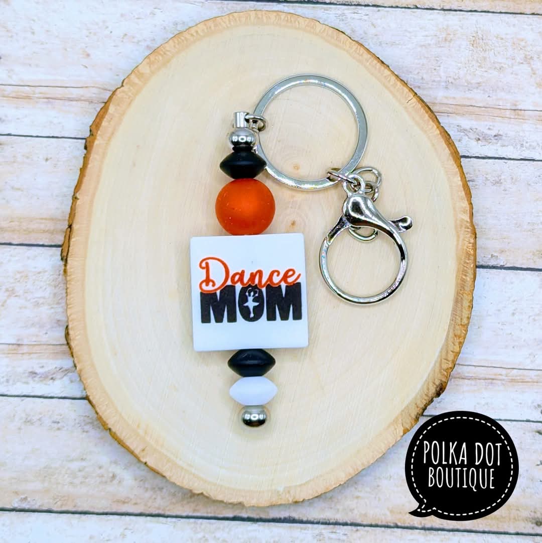 Dance Mom Silicone Keychain