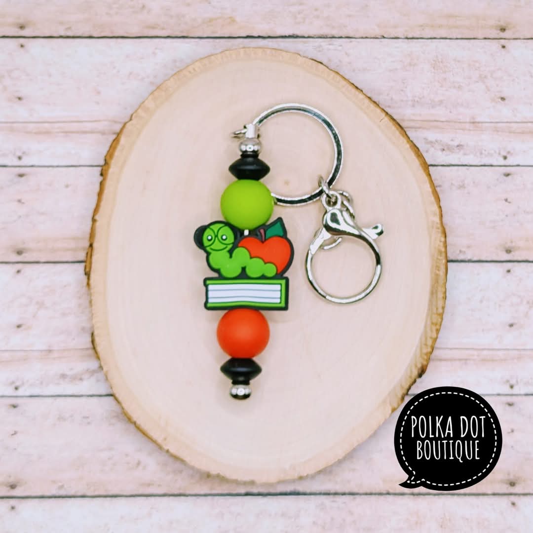 Worm Silicone Keychain