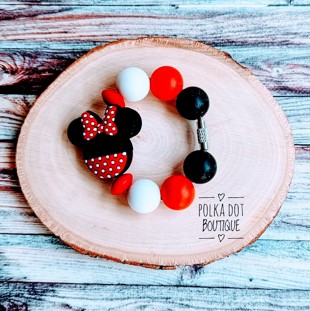 Minnie Mouse Red Cup Charm