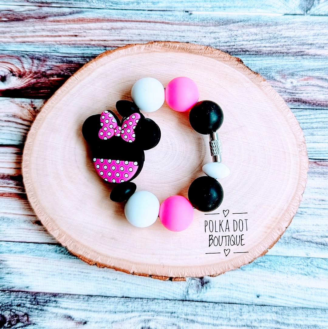 Minnie Mouse Pink Cup Charm