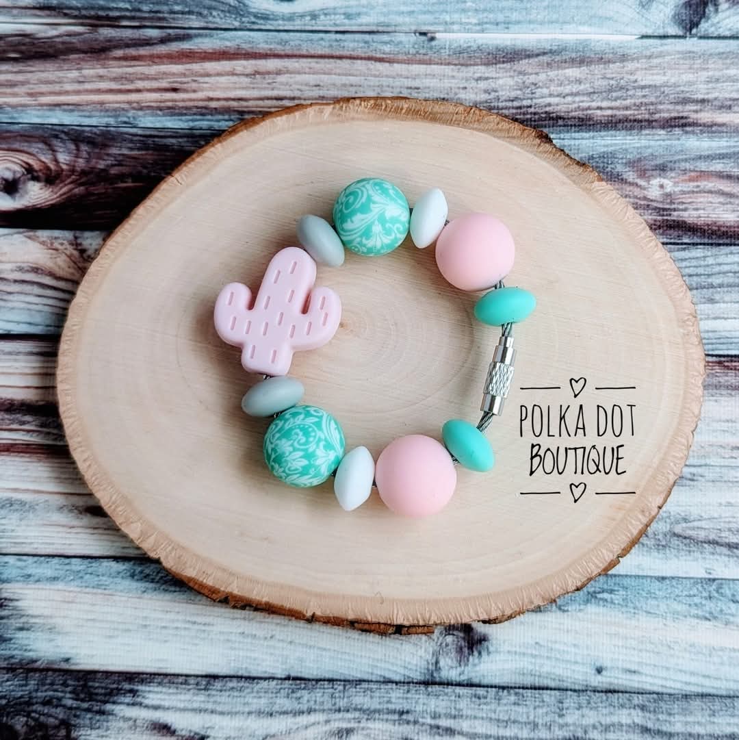 Cactus Pink Cup Charm