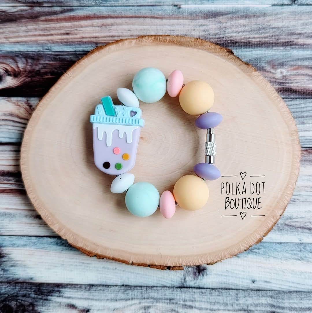 Boba Purple Cup Charm