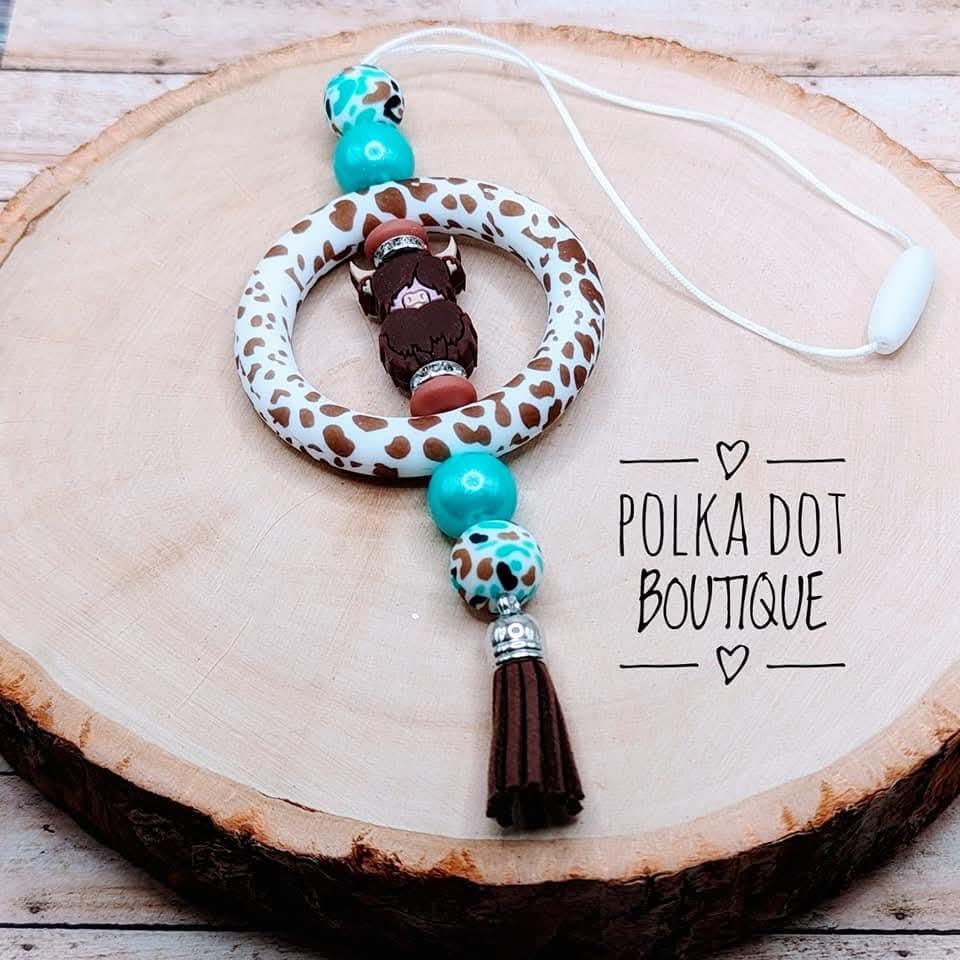 Brown Hyland Car Charm