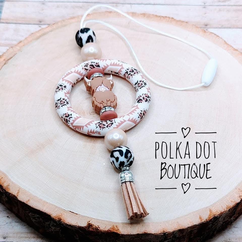 Light Brown Hyland Car Charm