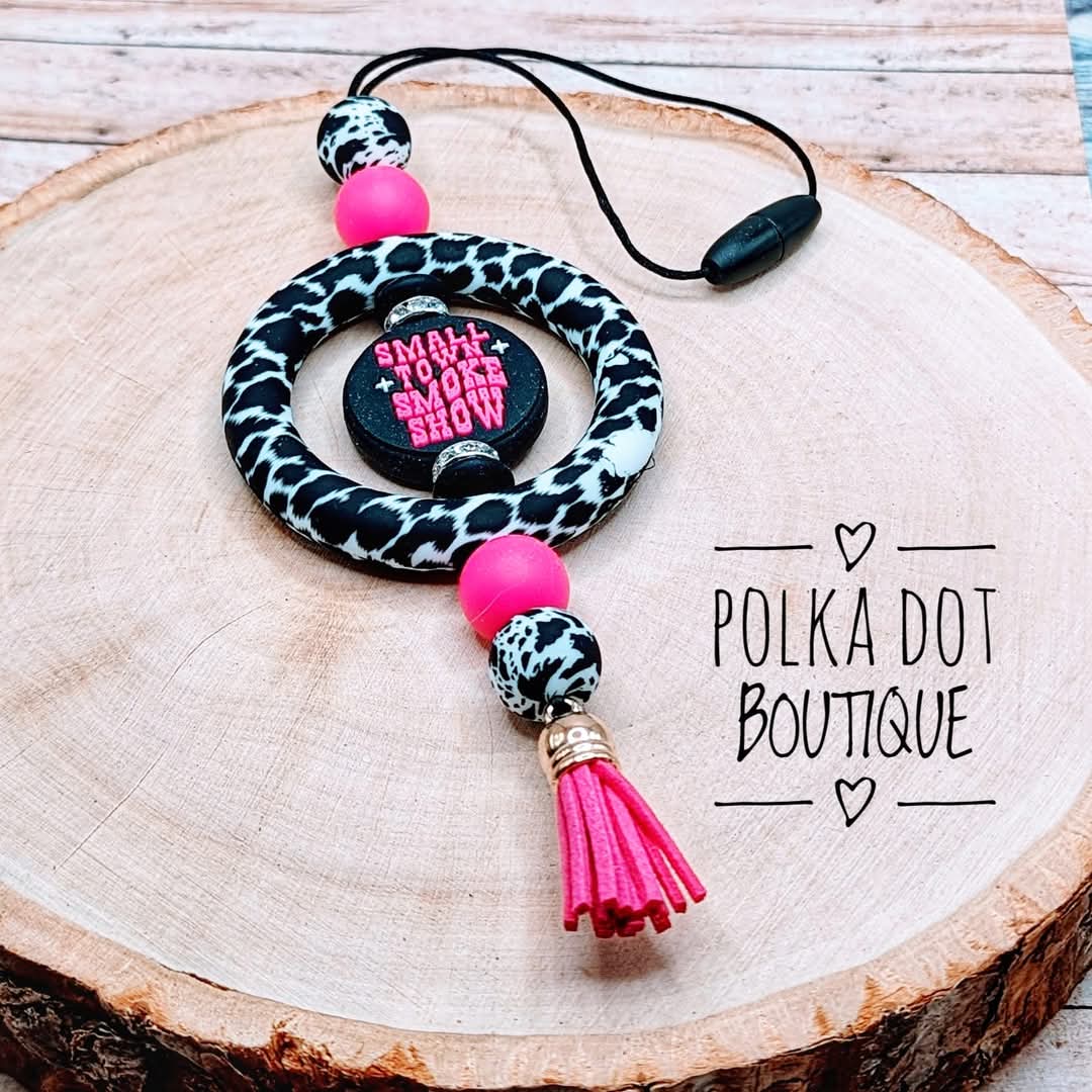 Small Town Smoke Show Car Charm