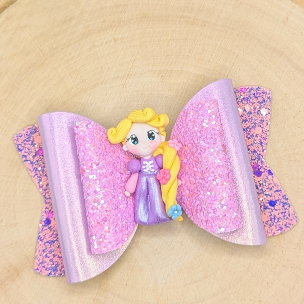 Tower Princess Clay Faux Leather Bow