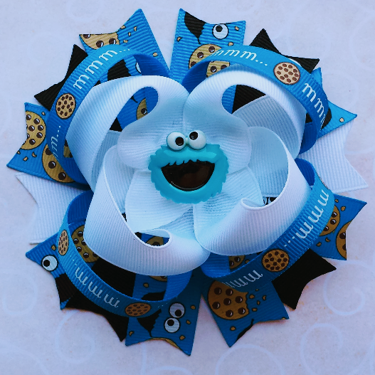 Cookie Monster Hairbow