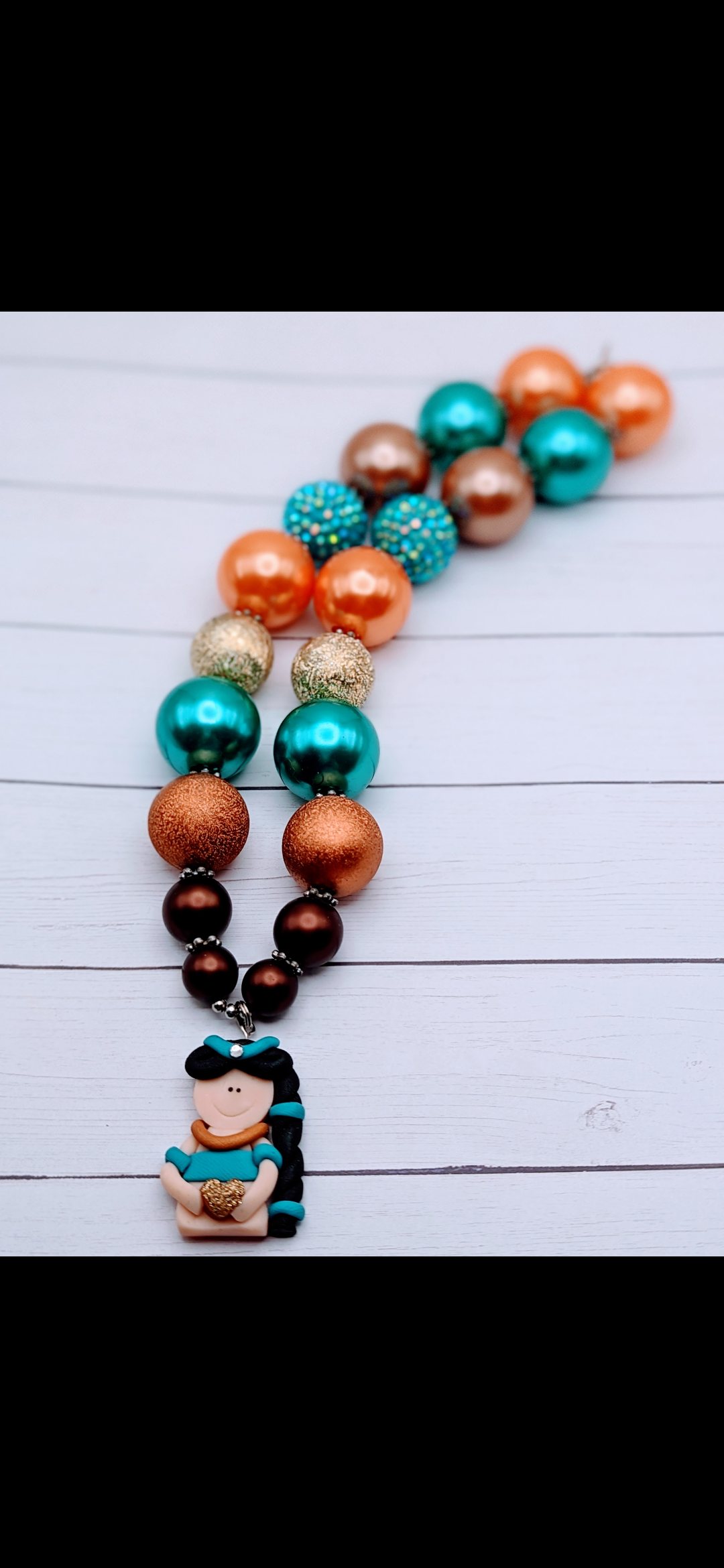 Pochahontas Clay Chunky Necklace