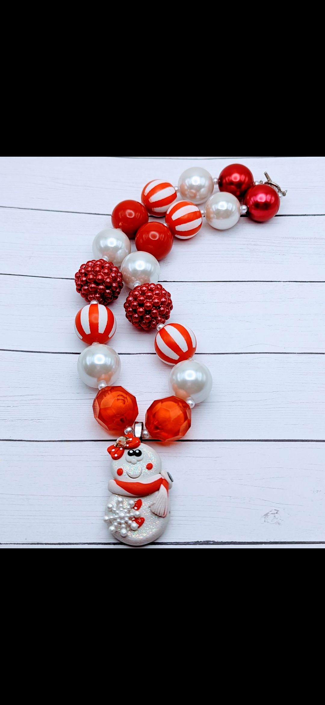Snowman Chunky Necklace