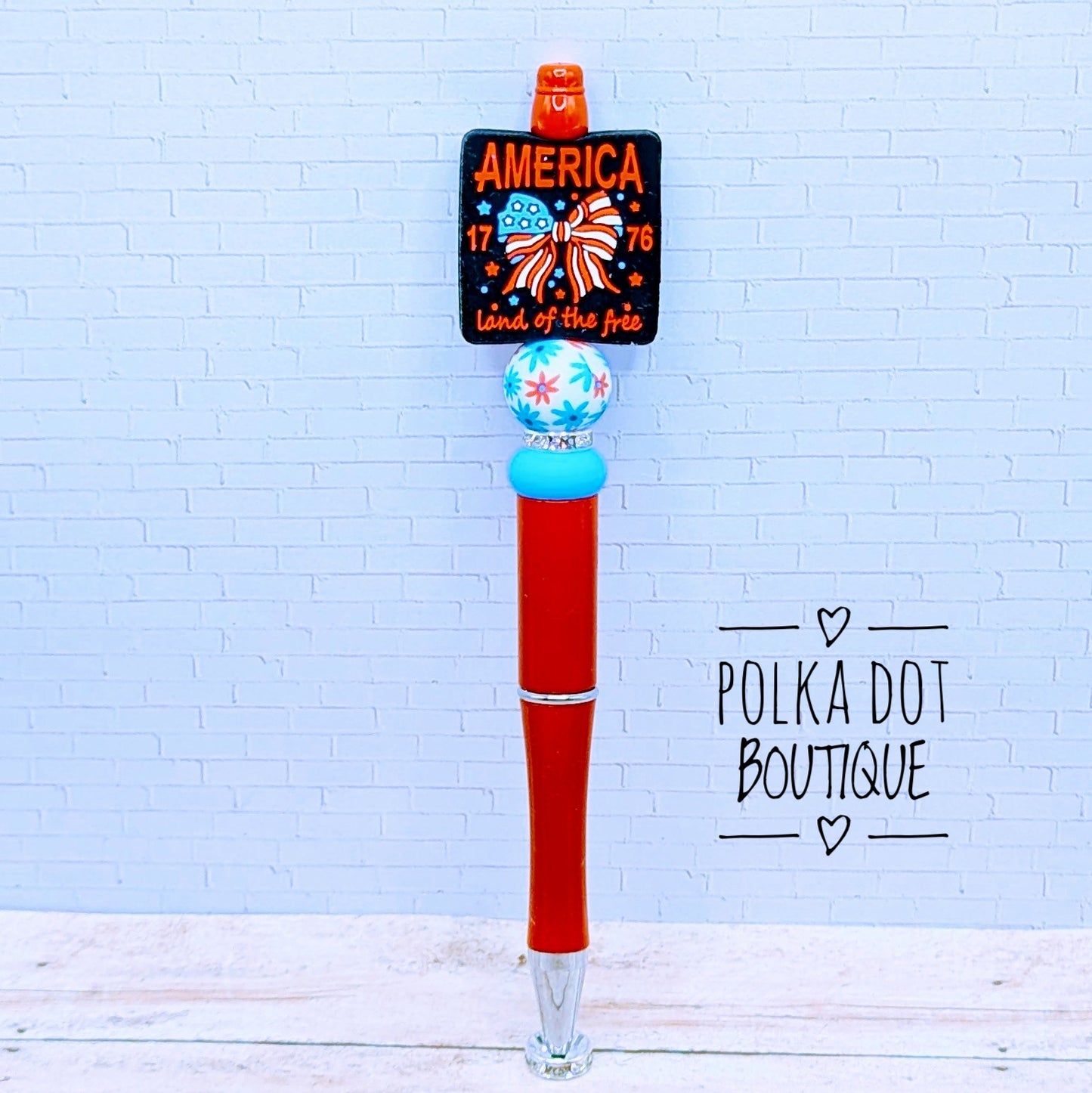 America Silicone Beaded Pen