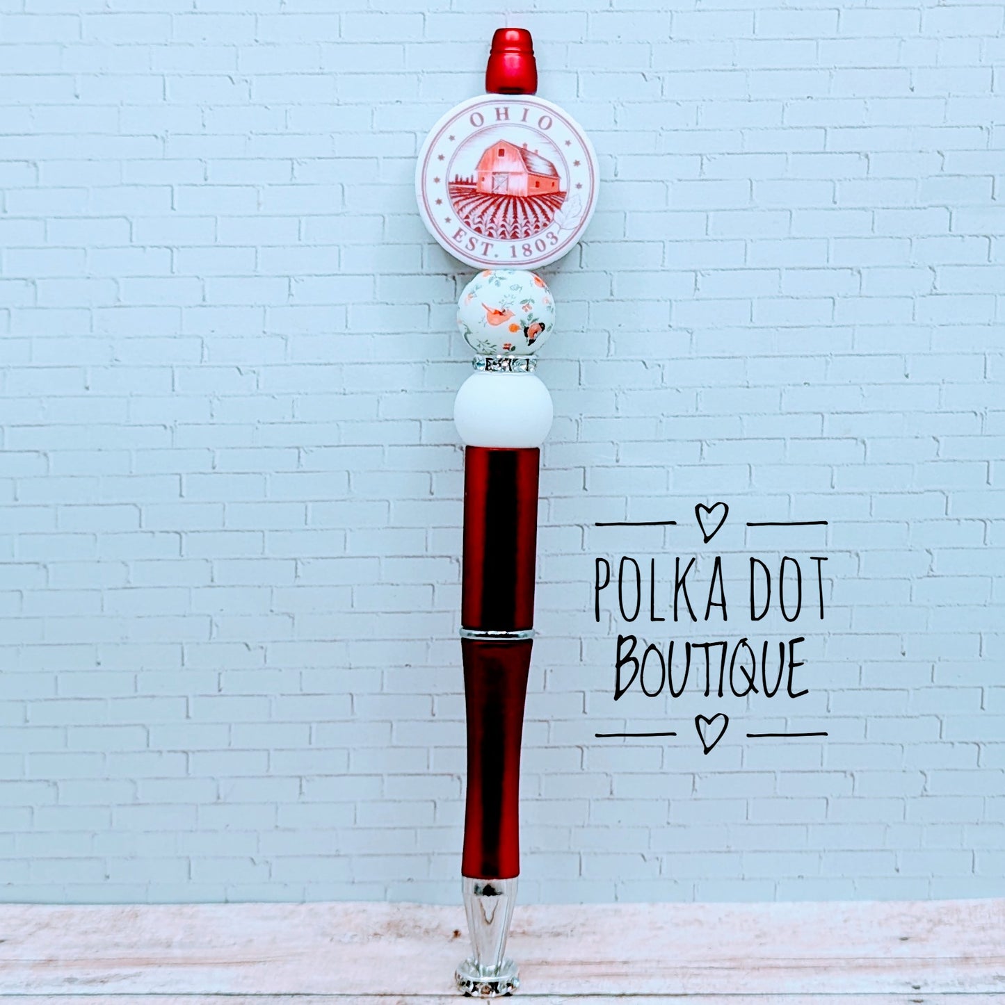Ohio Silicone Beaded Pen