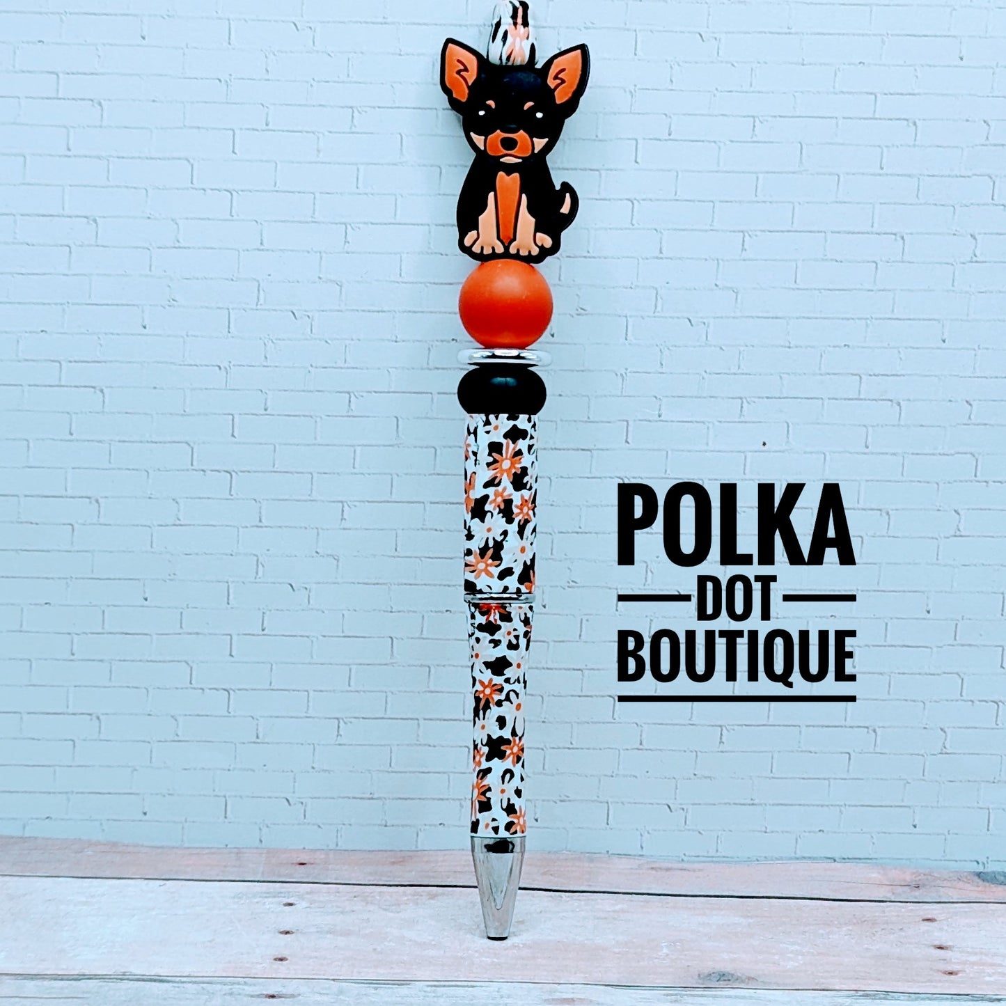 Dog : Chihuahua Silicone Beaded Pen