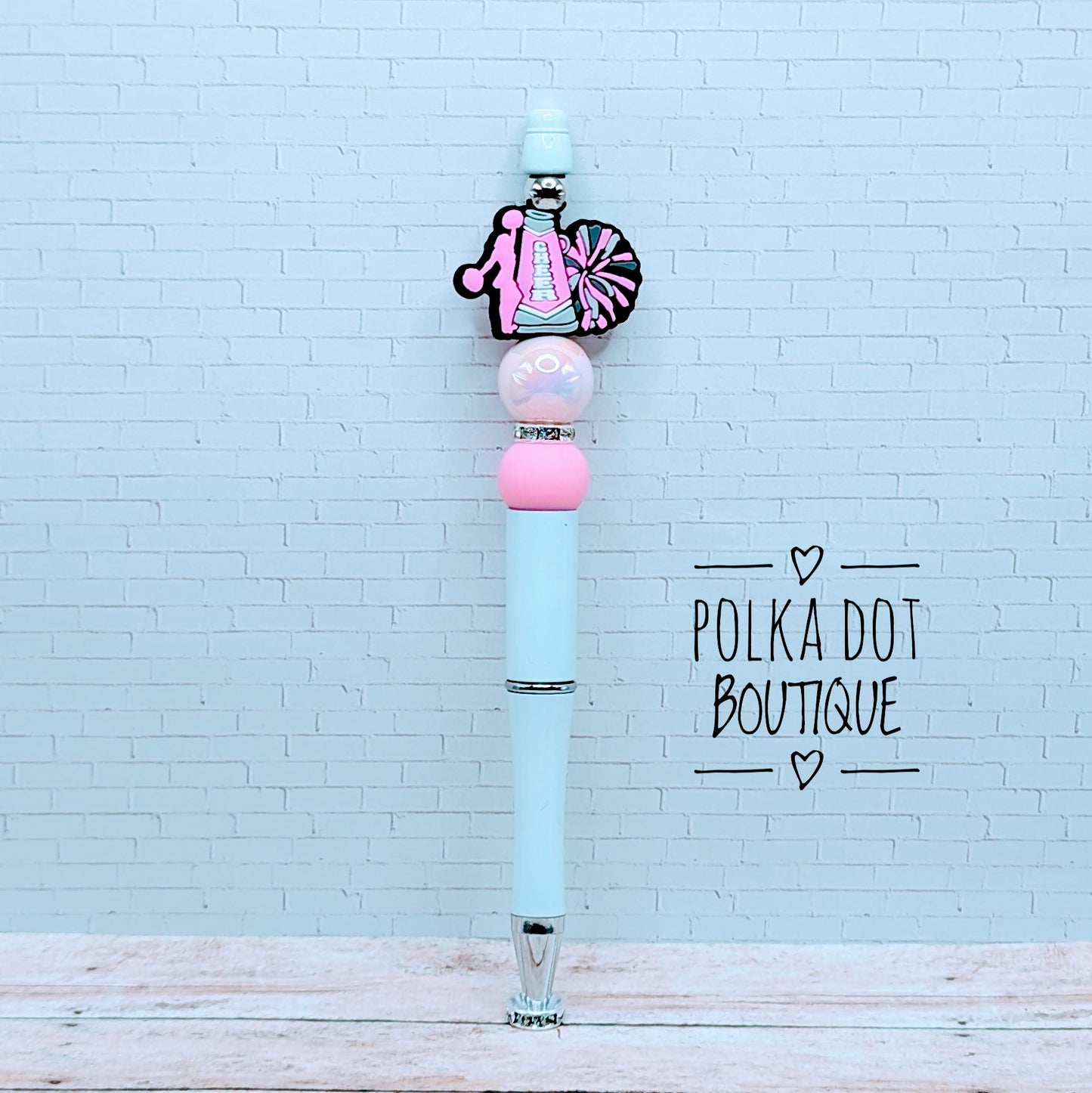 Cheerleader Silicone Beaded Pen