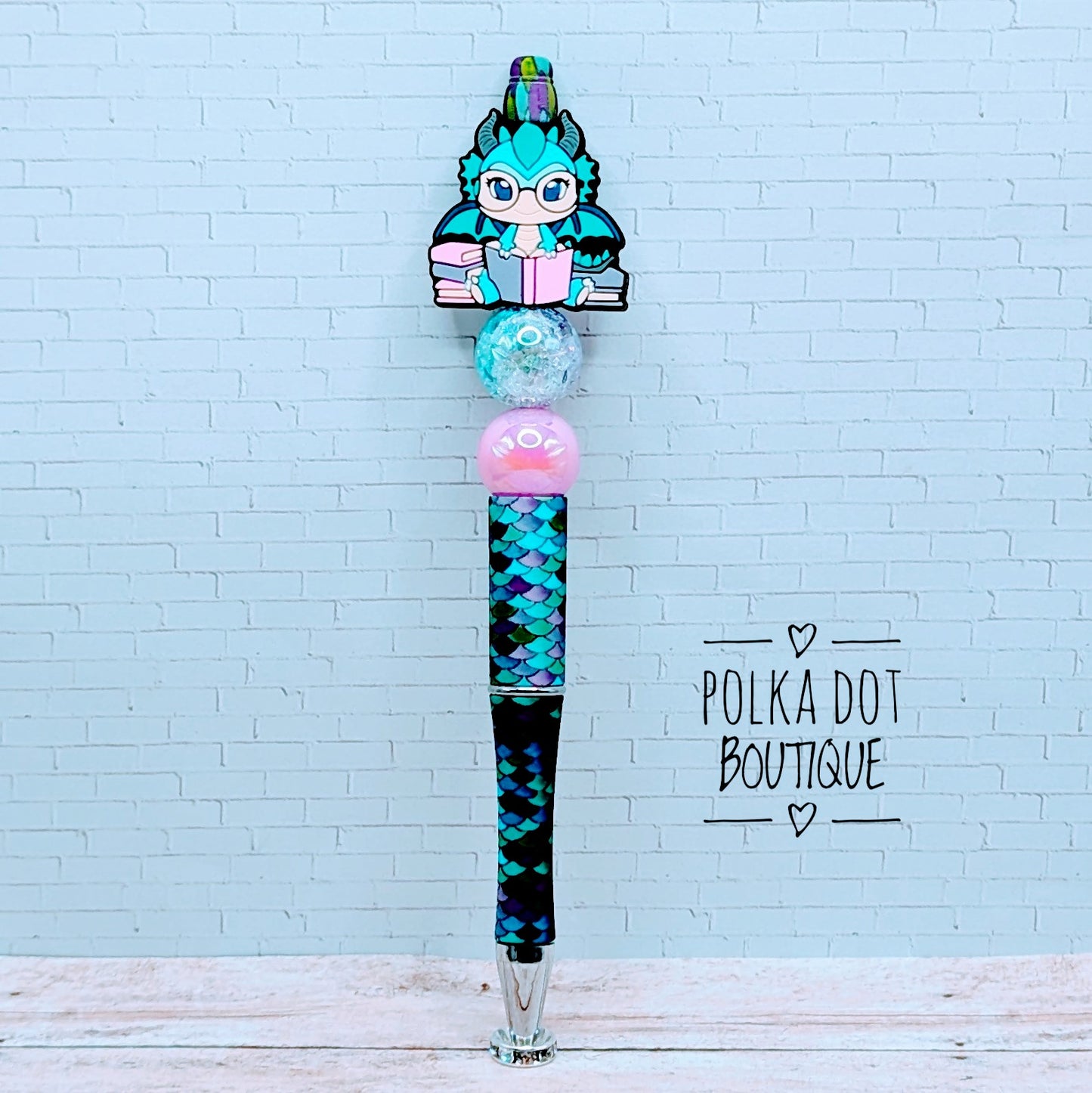 Dragon Silicone Beaded Pen