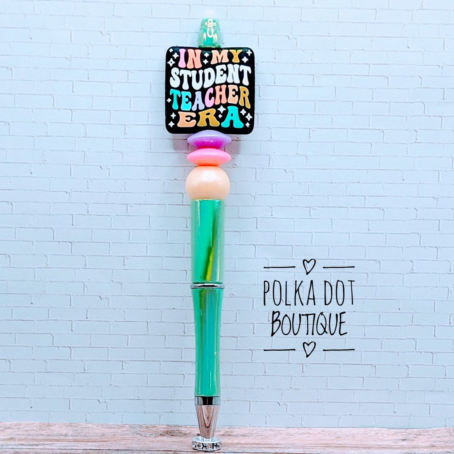 Teacher : In my student teacher era Silicone Beaded Pen