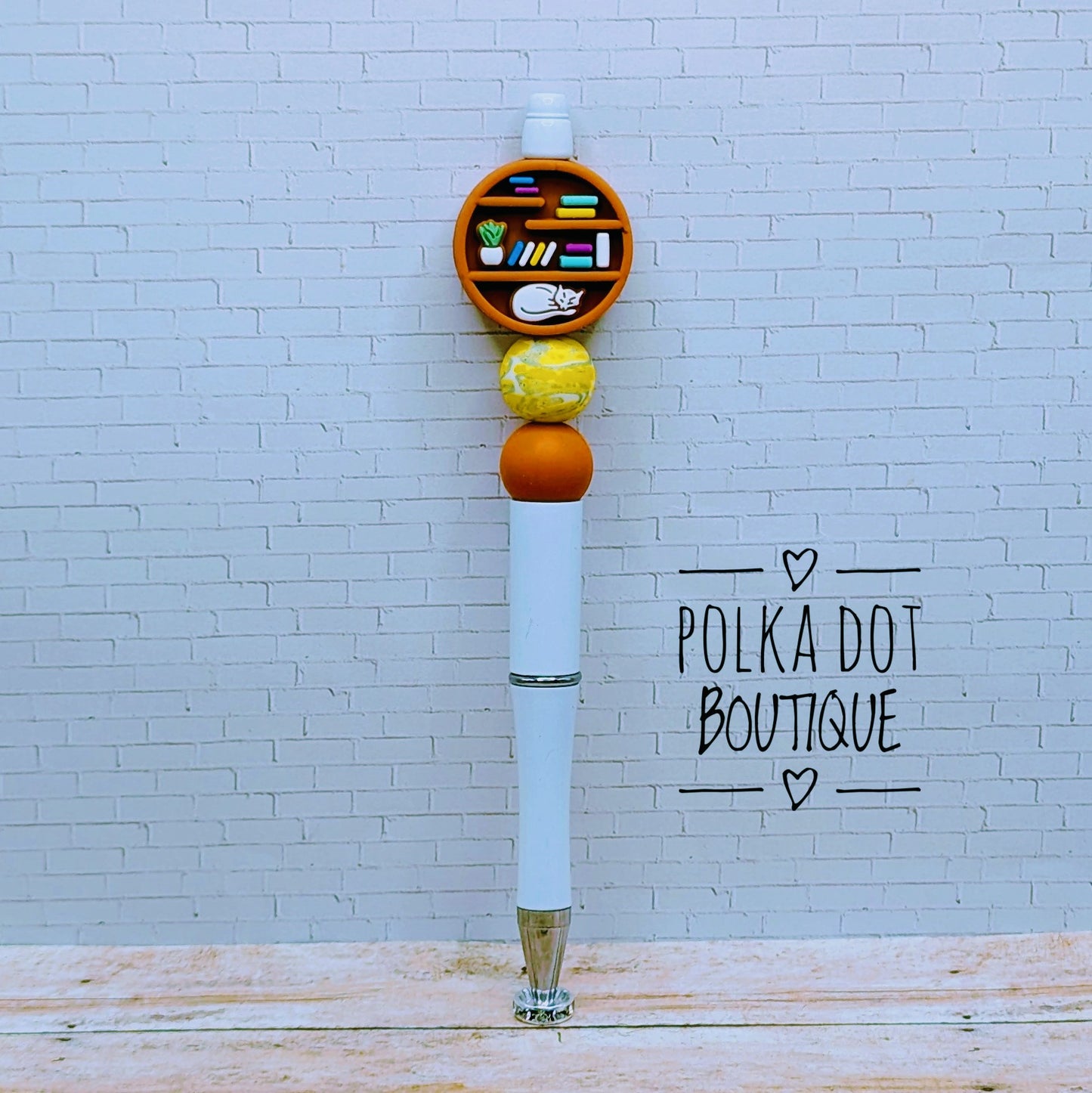 Books Silicone Beaded Pen
