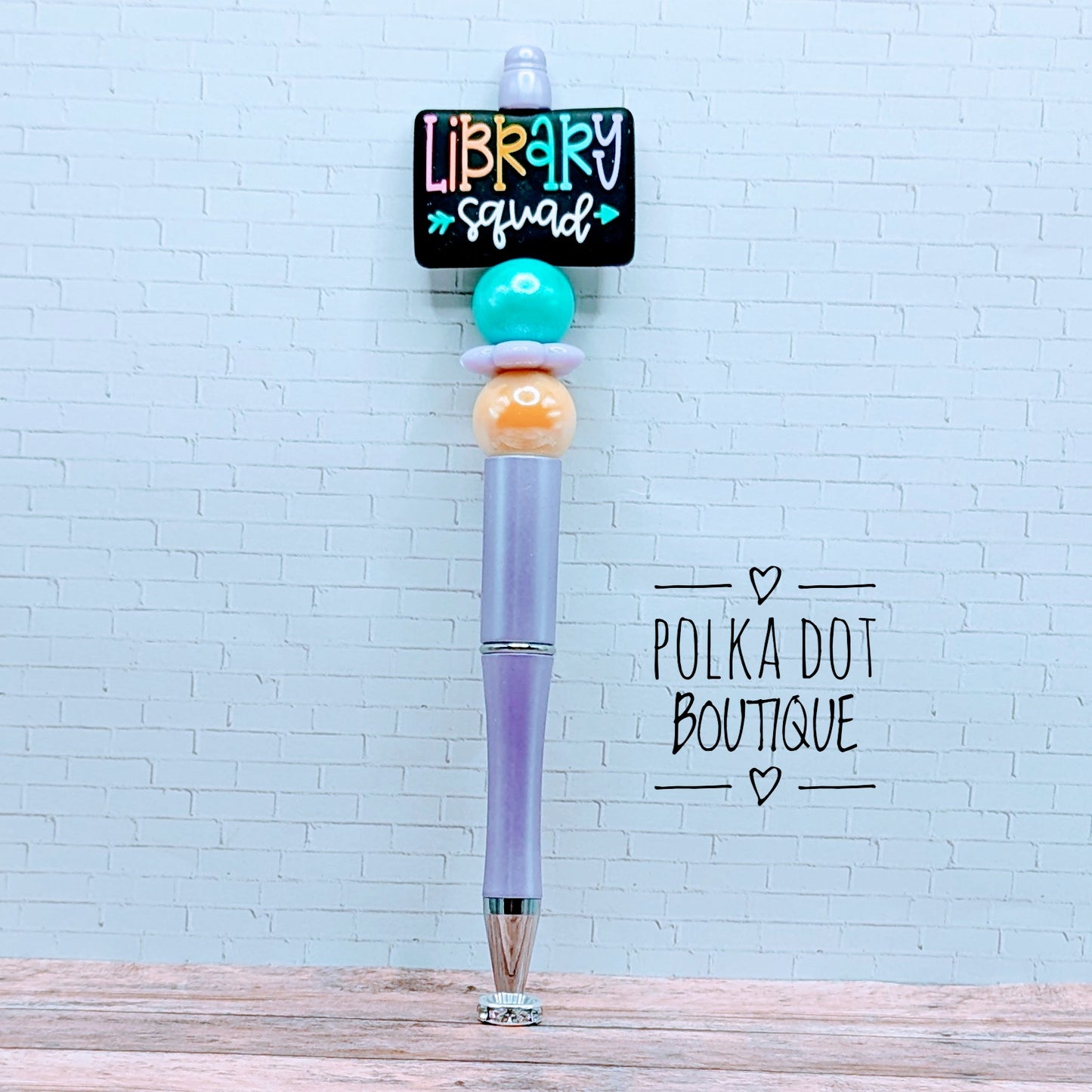 Teacher / Staff : Library Squad Silicone Beaded Pen
