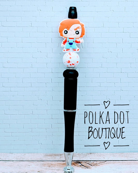 Chuckie Silicone Beaded Pen