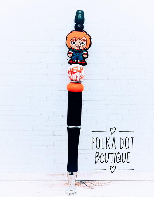 Chuckie Silicone Beaded Pen