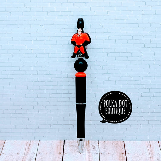 Incredibles : Mr. Incredible Silicone Beaded Pen