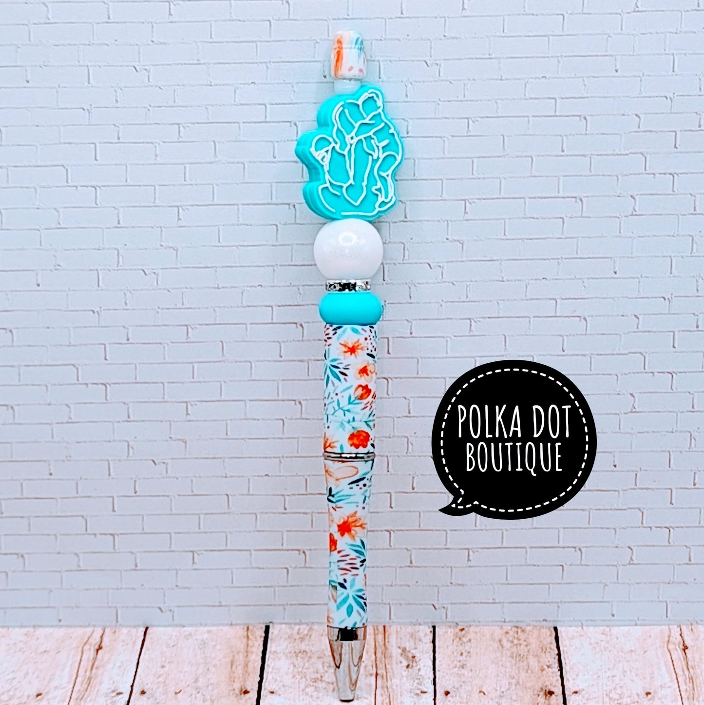 Mom and Baby/Toddler Silicone Beaded Pen