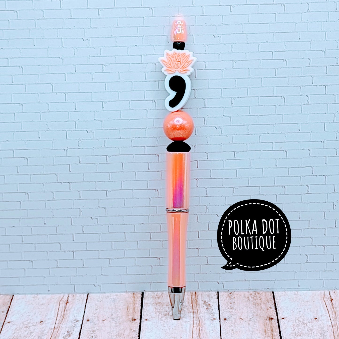 Mental Health Silicone Beaded Pen