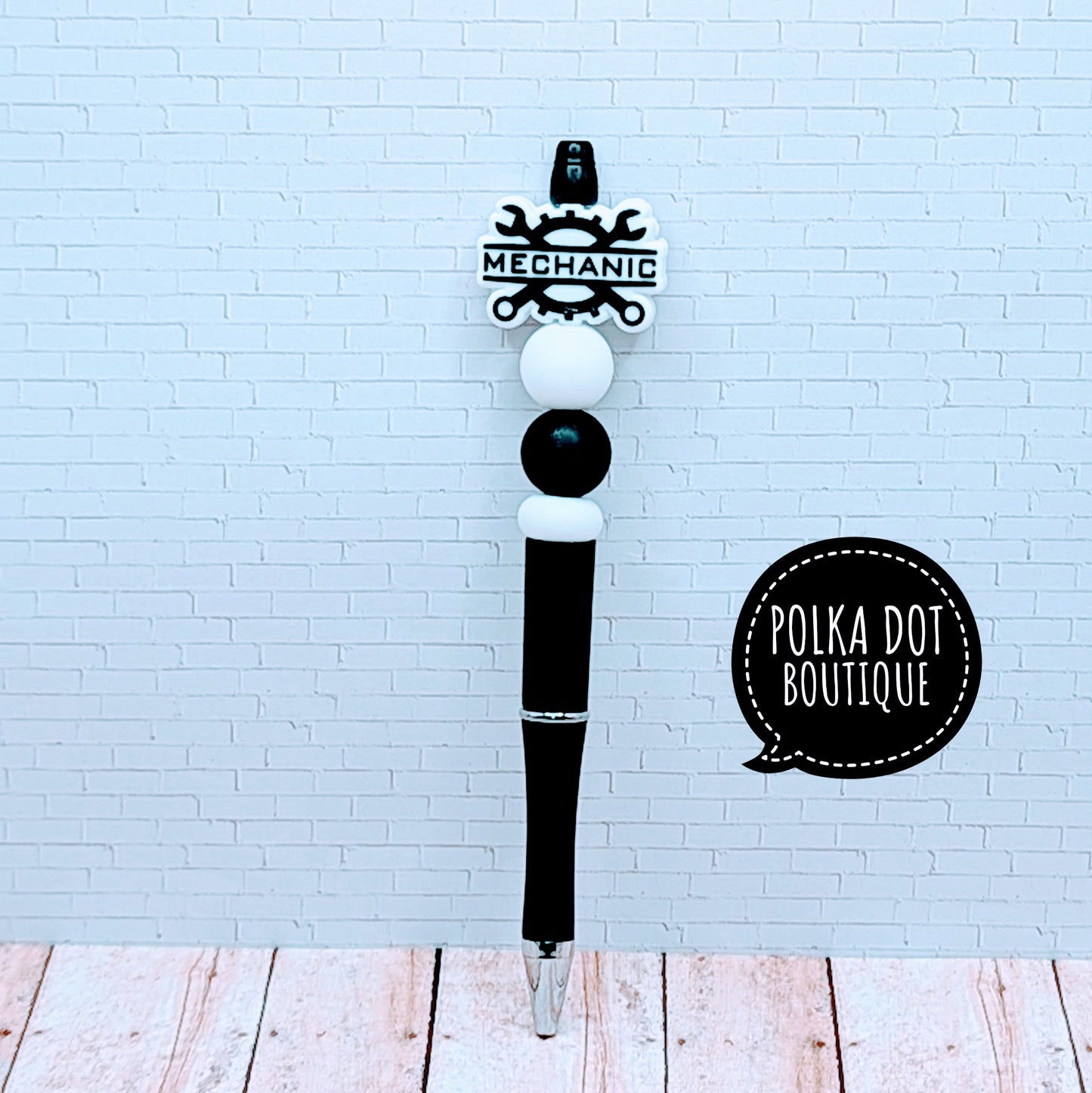 Mechanic Silicone Beaded Pen