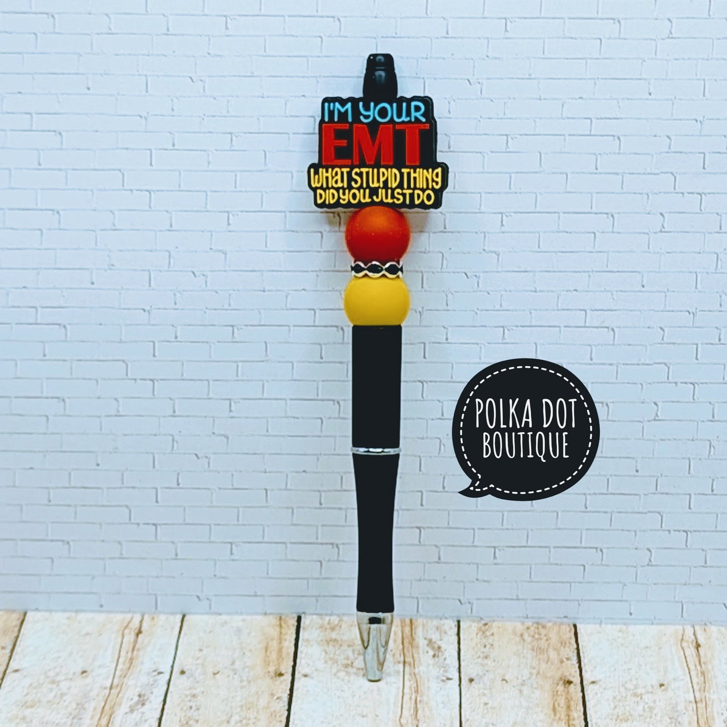 EMT Silicone Beaded Pen