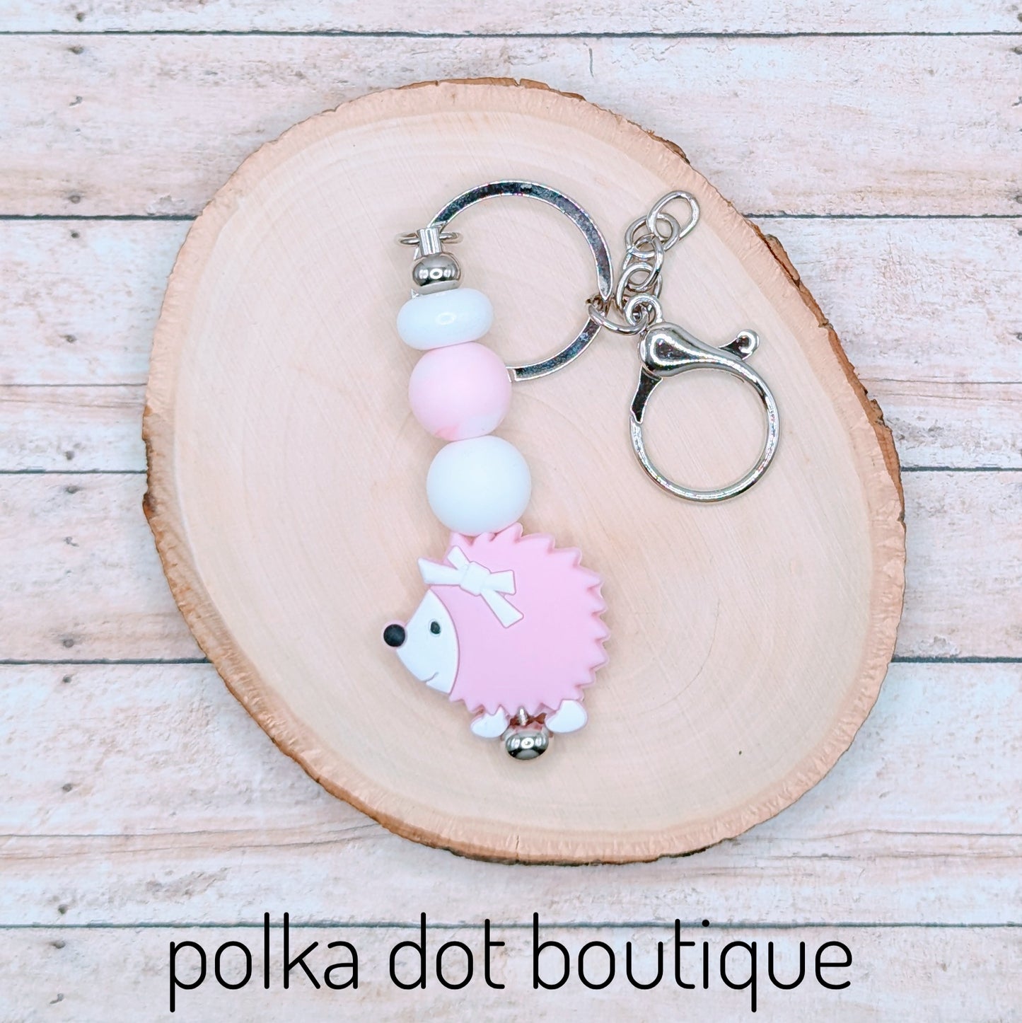 Porcupine Silicone Keychain
