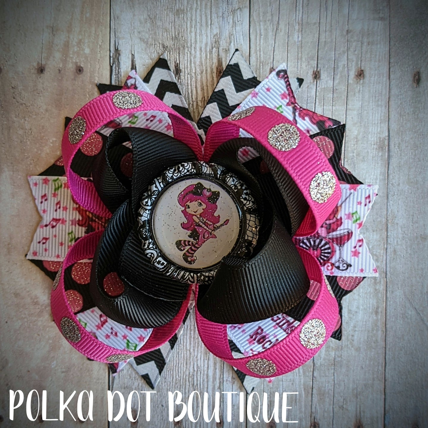 Strawberry shortcake Hairbow