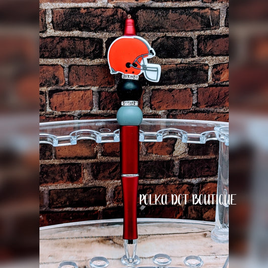 Ohio State Silicone Beaded Pen