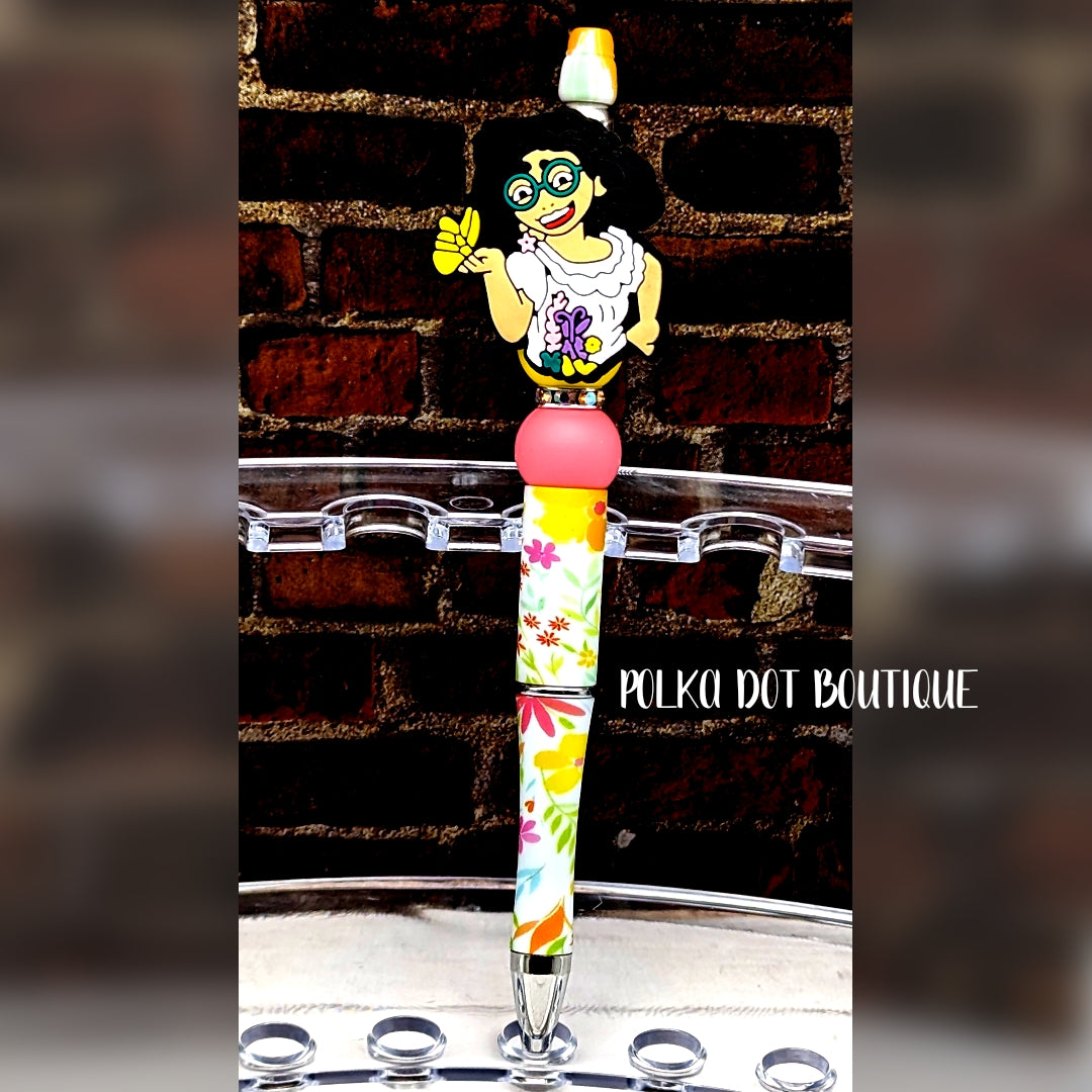 Encanto: Mirabel Silicone Beaded Pen
