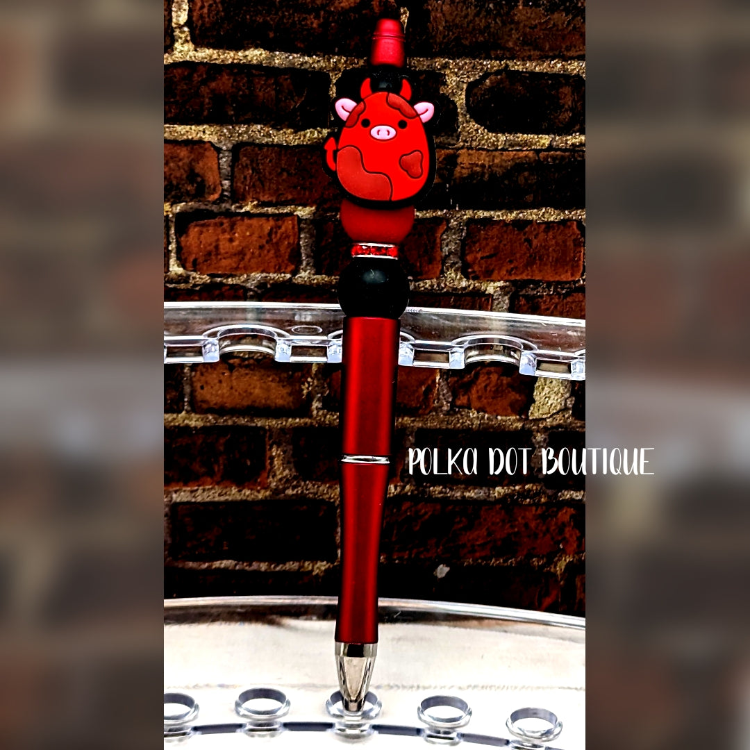 Squishmallow : Devil Silicone Beaded Pen