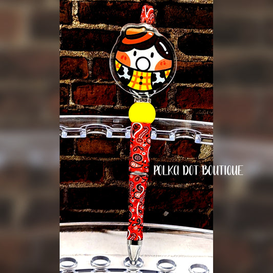 Woody Silicone Beaded Pen