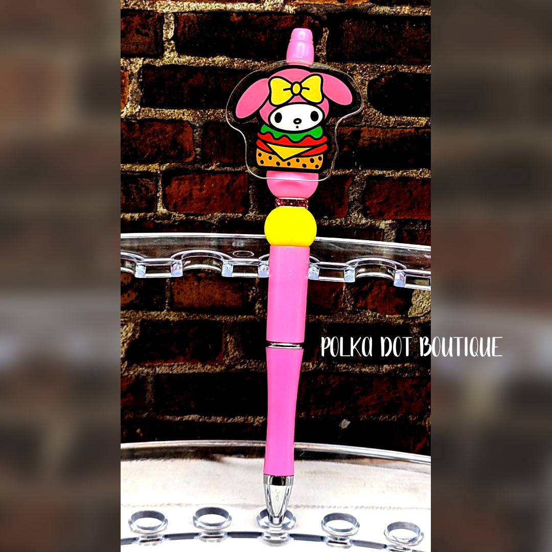 Hello Kitty Silicone Beaded Pen