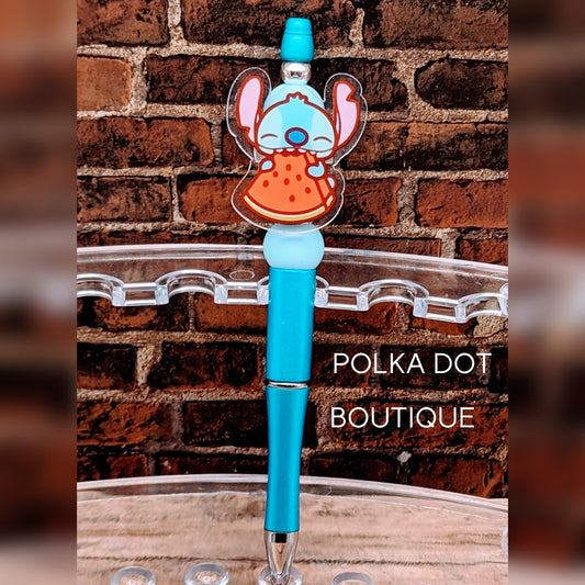 Stitch Silicone Beaded Pen