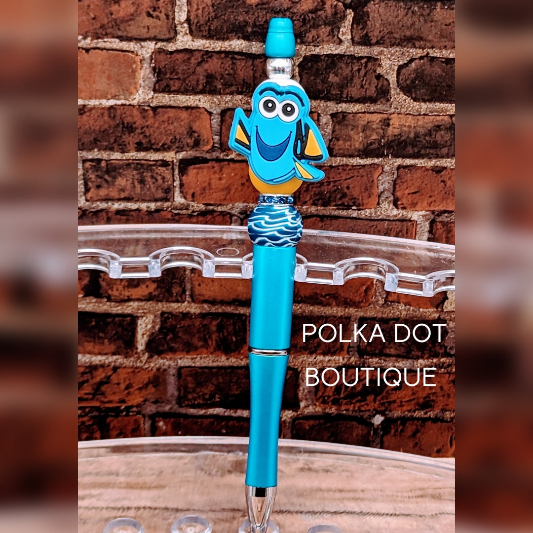 Dory Silicone Beaded Pen