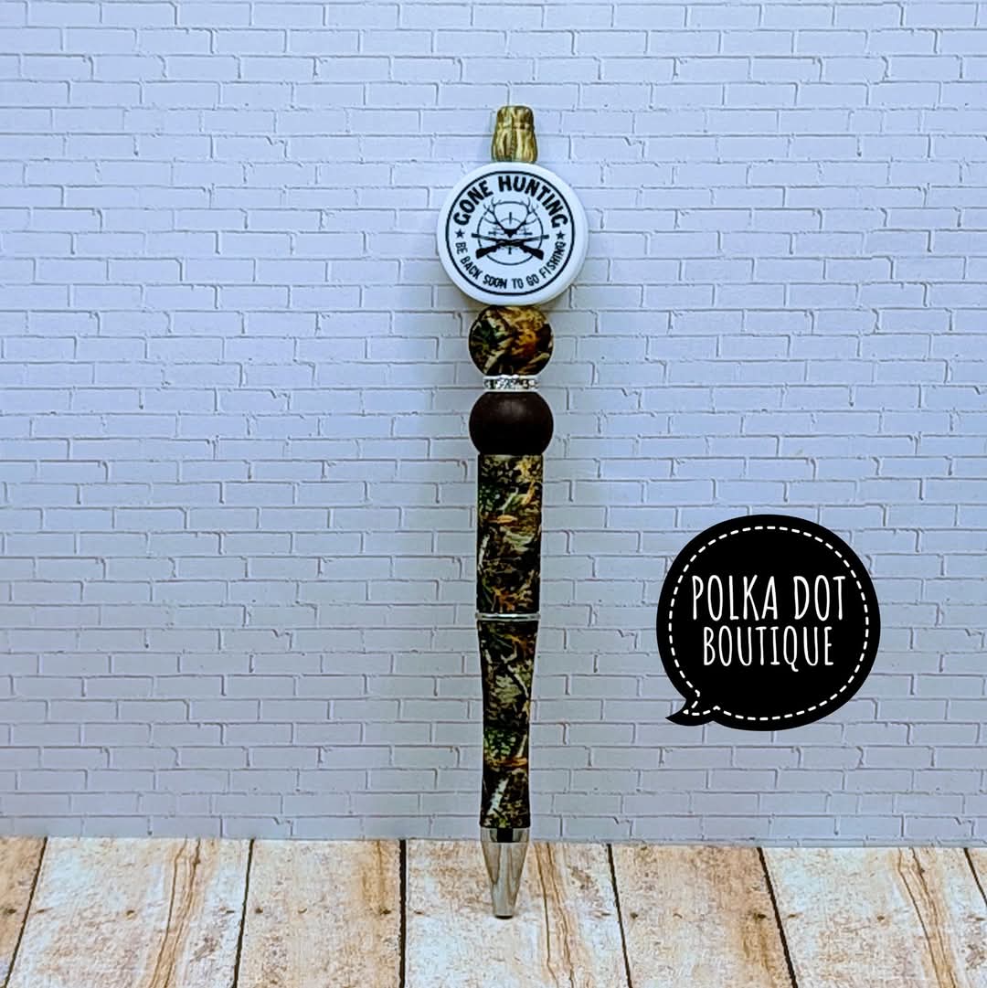 Hunting Silicone Beaded Pen