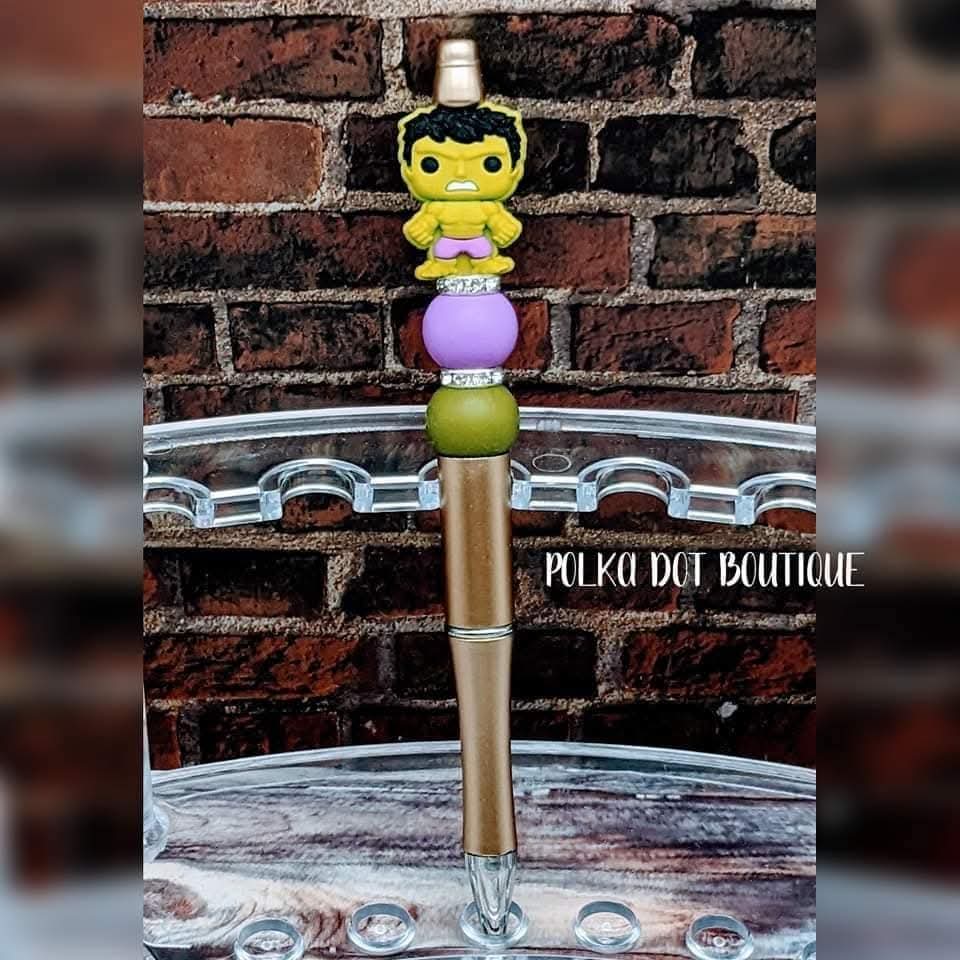 Hulk Silicone Beaded Pen