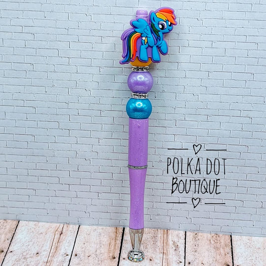 MLP :Rainbow Dash Silicone Beaded Pen
