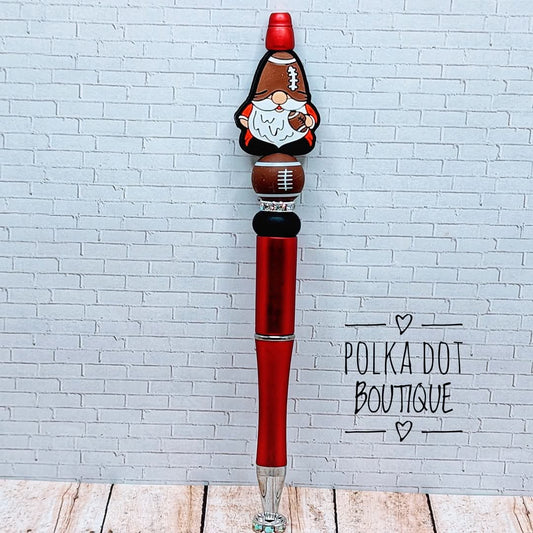 Ohio State Gnome Silicone Beaded Pen
