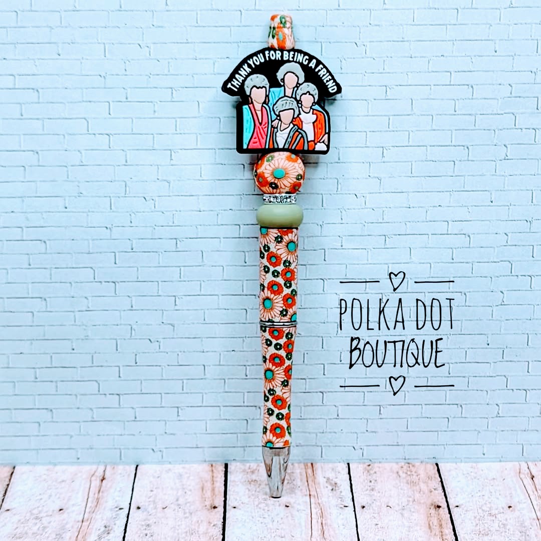 Show : Golden Girls Silicone Beaded Pen