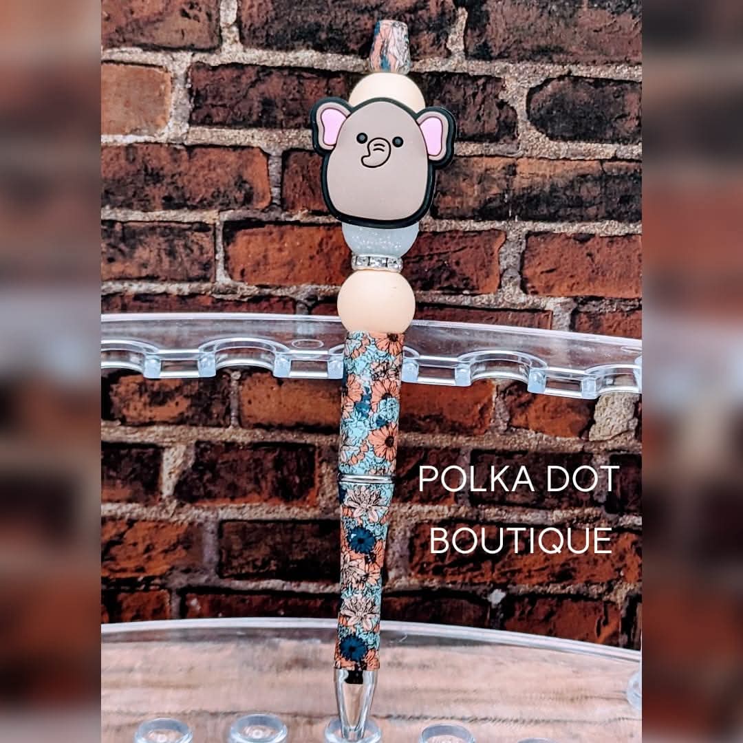 Squishmallow : Elephant Silicone Beaded Pen
