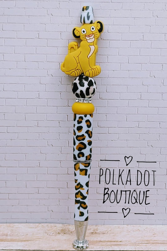 Lion King :  Simba Silicone Beaded Pen