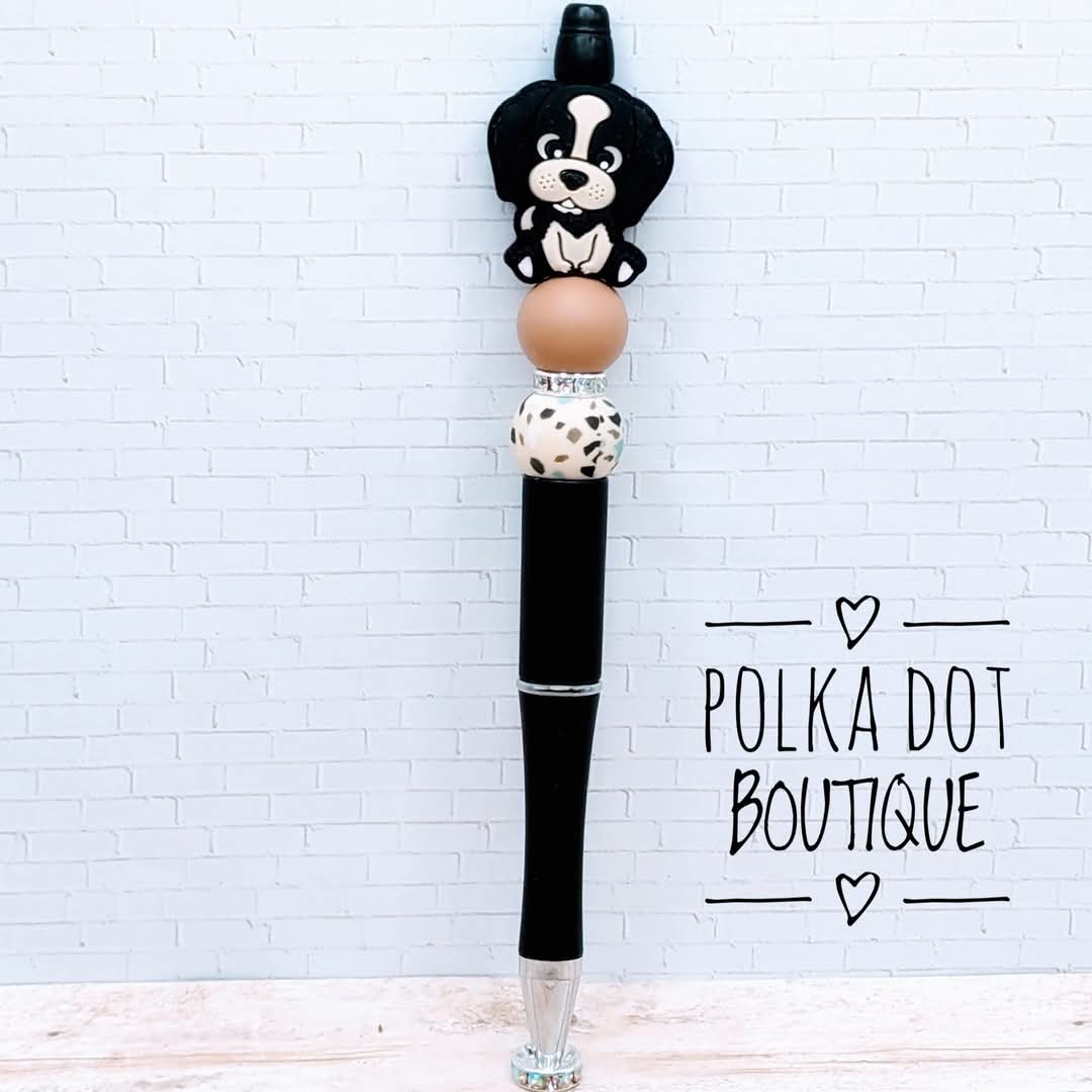 Dog : Beagle Silicone Beaded Pen